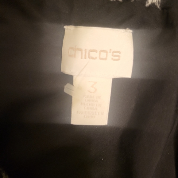 Chico's Jacket Size 3 (XLARGE) Black, White and Grey - Picture 7 of 12